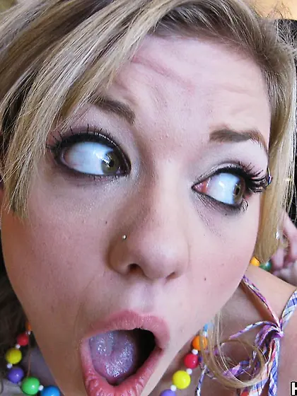 Fair haired teenie girl Nicole Ray gets humiliated and screwed b