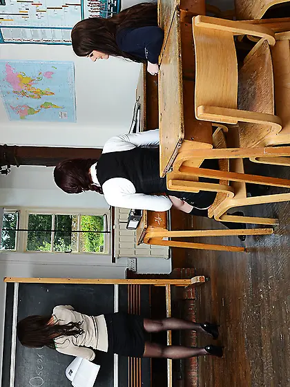 Teacher begs students strip