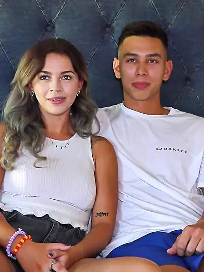 Young hot couple enjoys acrobatic fucking