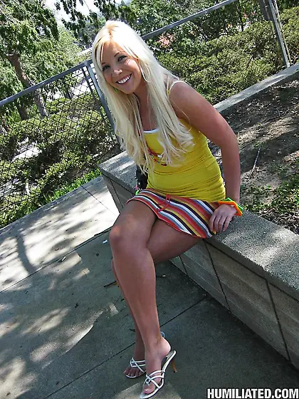 Suspended sex slave Holly Fox gets her teen mouth and pussy bang