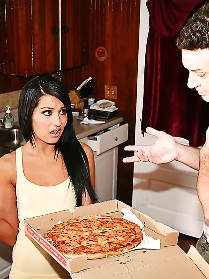 American petite pizza fuck