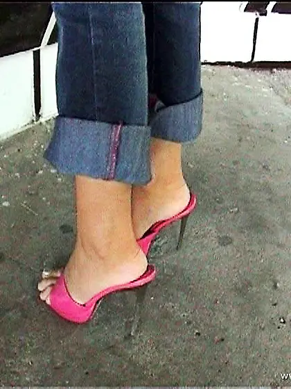 Bambi slowly strips her clothes and gives us a closeup view of h