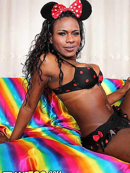 Raunchy hussy-with-a-salami polka dot