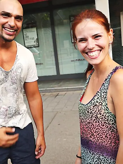 Stunning chick fucked stud