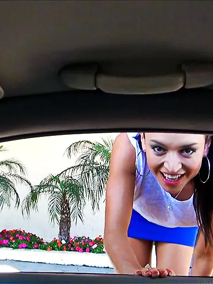 Busty Latina Franceska Jaimes was picked up and talked into hard