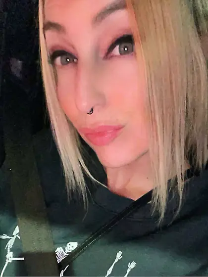 Crystal shows her tits off on the Texas beach