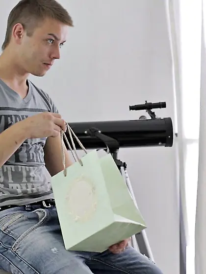 Eva's boyfriend gives her a doggystyle birthday gift