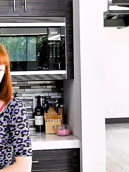 Two redhead cuties play with dildo