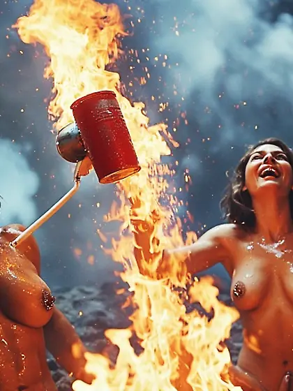 Sexy Women Lighting their Men Up!