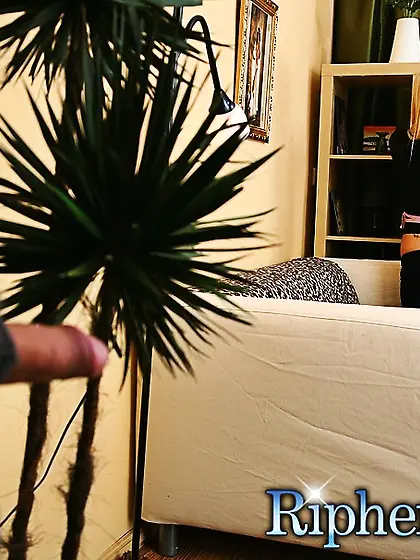 Blonde slut leggings torn