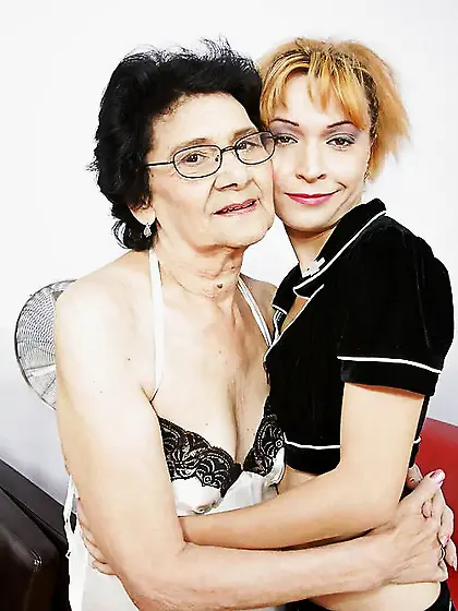 Old Granny Fucked by Young Lesbian Chick PART 1