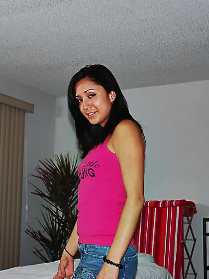 Lovely raven haired chick