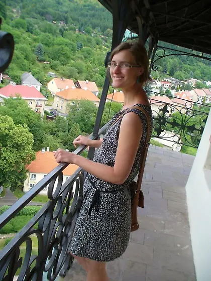 Lucie Koudelkova Czech Glasses Flatchest Student