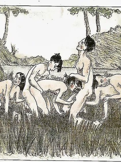 Them.  Drawn Porn Art 16 - Naturist Camp c.