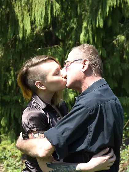 Inked girl is going to worship cock and be nasty about it