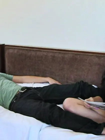 Nerdy teen perky tits