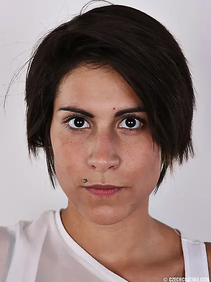 Short hair european teen amateur