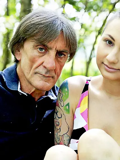 Wild fuck in the woods for older man and...