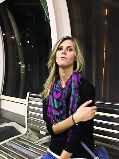 Hot tattooed blonde receiving