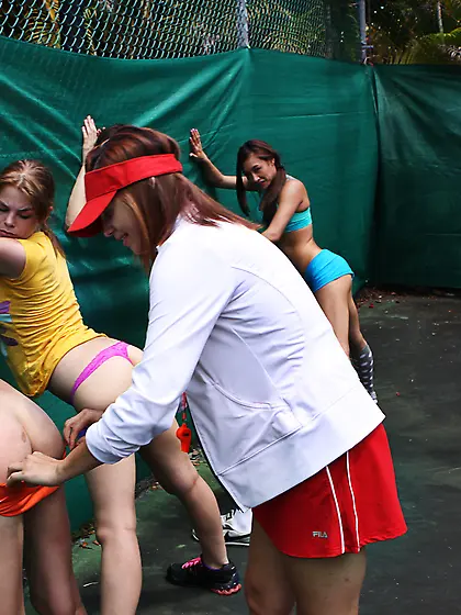 First-year lesbian college girls