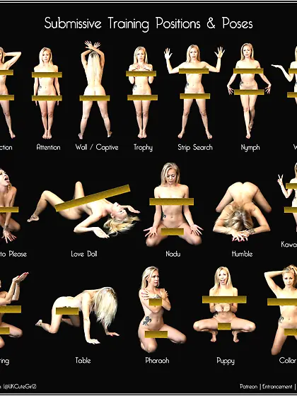 CENSORED submissive training positions for losers