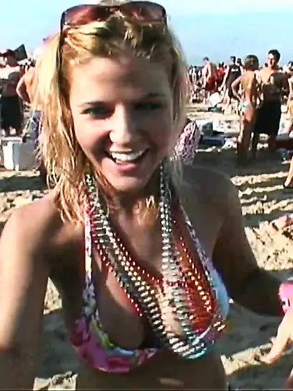 Regan was proud to show off her tits