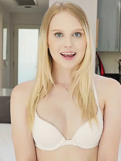 Blonde cute homemade