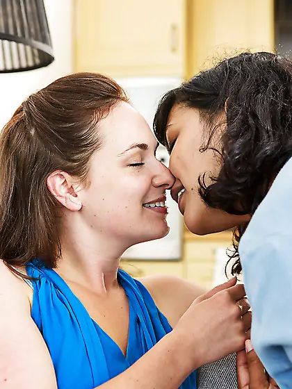 Girlfriends are in love with each other's muff and can't stop li