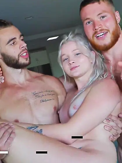 Petite Asian teen pounded hard by tattooed...