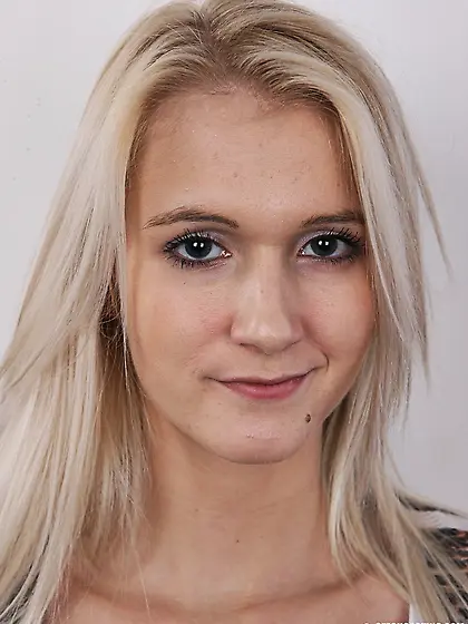 Smoking hot blonde slowly