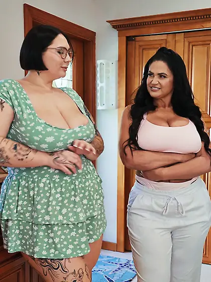 Jadynn Stone and Kailani Kai get fucked by redhead nerd
