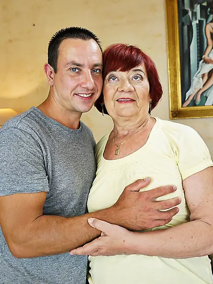 Thick redhead granny gets fucked in various sex positions