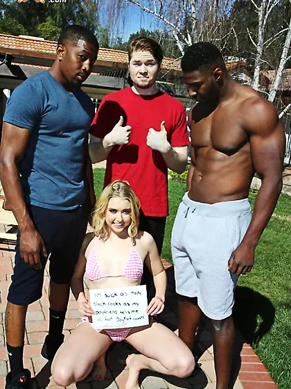 Cuckold boyfriend has nothing against his bitch getting fucked b