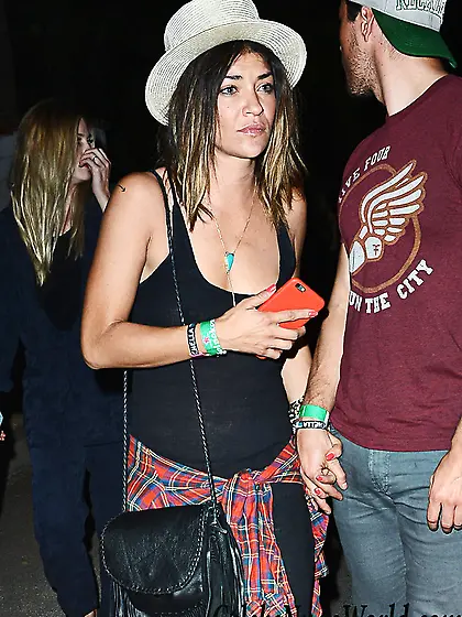 Jessica Szohr Braless See Through At The Neon Carnival