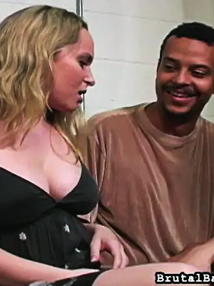 Two little cocks make seasoned blonde laugh...