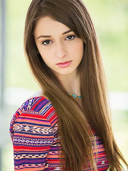 Slender teen short dress