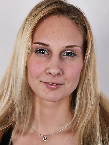 Cute busty blonde casting