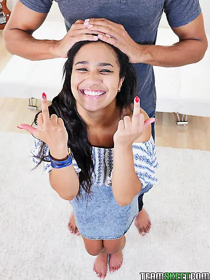 Tall Latin stud nicely penetrates lovely black chick with his lo