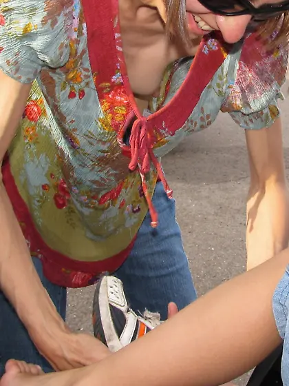 oops downblouse flashing caught 8