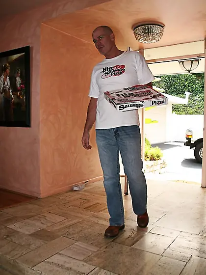 Mya Nicole kneels before her handsome lover and passiotely blows