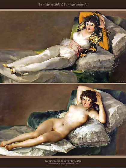 Clothed Unclothed Erotica Art Model Maja