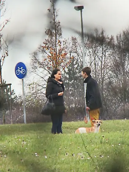 Teen guy seduces brunette