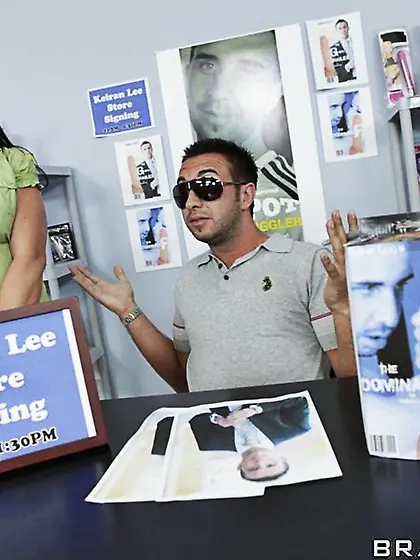 Customer is too sexy to leave shop without a special offer in fo