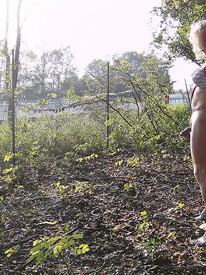 kinky Crossdressing Outdoor