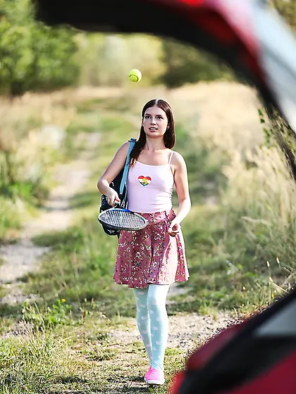 Taylor Krystal going out with her partner and receiving a cumsho