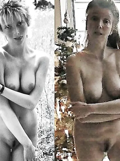 Mila naked then and now