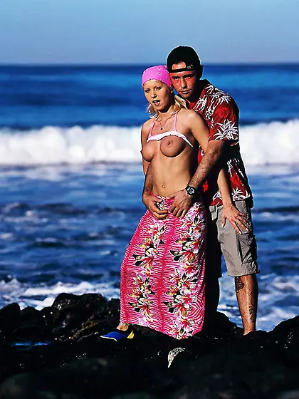 Tight round boobed euro babe Alexa Weix in pink bandanna gets sl