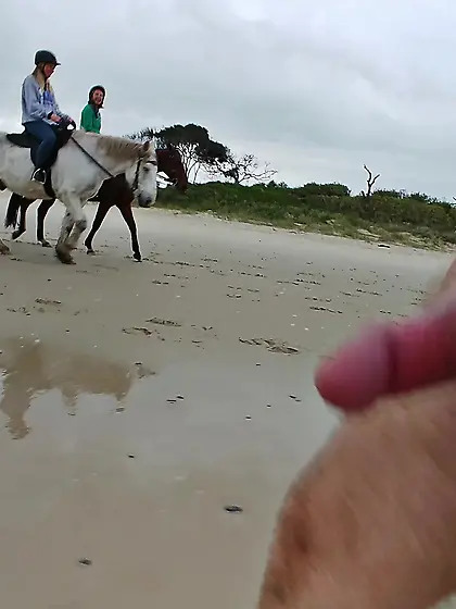 Public erection flasher exhibitionist beach riders
