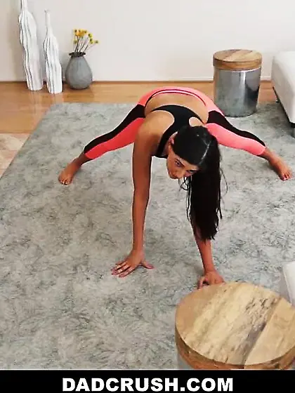 Small tits brunette fucked by dad and gets...