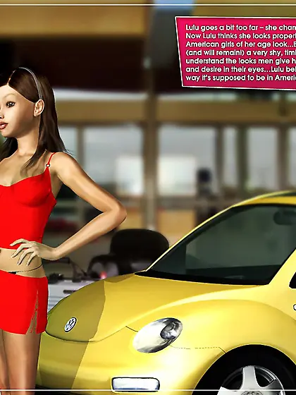 Fresh-faced coed brunette tight